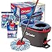 O-Cedar EasyWring RinseClean Microfiber Spin Mop & Bucket Floor Cleaning System with 1 Extra Refill with Lavender Pac (Variety Pack)