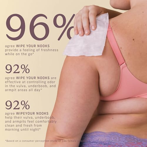Image of Niches & Nooks pH Balanced Aloe Vera Feminine Flushable Wipes for Women with Sensitive Skin - Fresh Fig - Odor Neutralizing - Daily Intimate Flushable Feminine Hygiene Wipes - Clean + Vegan - 45 Ct.