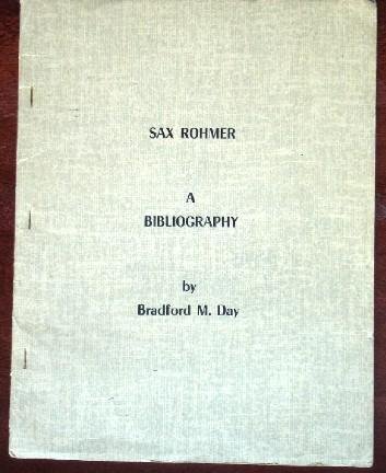 Cover of Sax Rohmer: A Bibliography