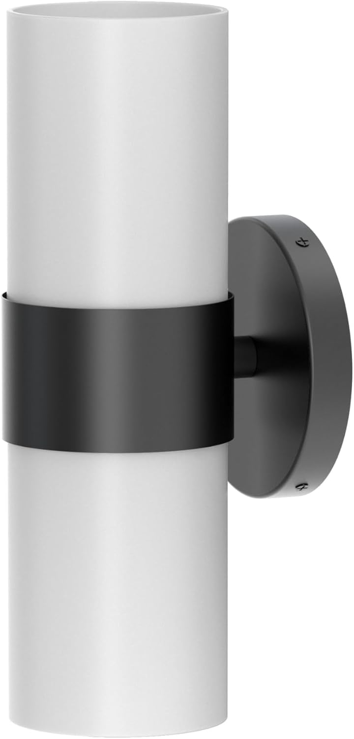 Gatco 1633MX Glam Double Sconce, Matte Black