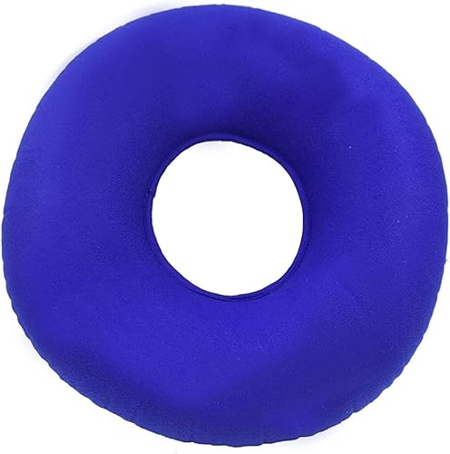 Almohada redonda de glúteos para dolor de coxis, almohada de tela flocada para el hogar, oficina, senderismo, campamento, viajes, siestas, descanso