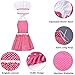 Tiaoyeer Kids Cooking and Baking Set - 13 Pcs Kids Chef Dress Up Role Play Toys, Includes Apron, Chef Hat, Oven Mitt, Wooden Spoon, Cookie Cutters, Silicone Cupcake Moulds for Little Girls Gift (Pink)