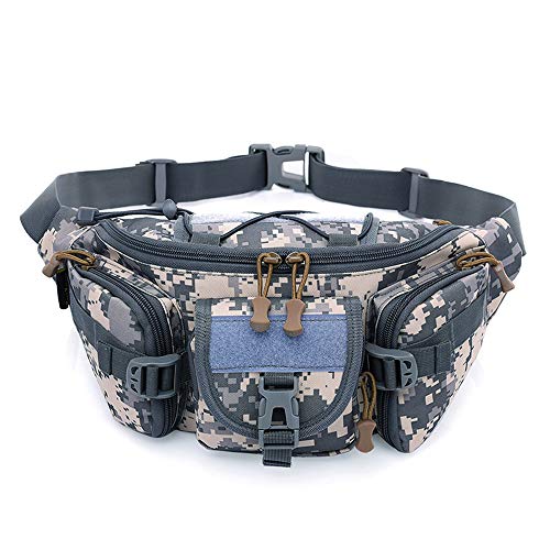 Chest Bag for Men, YiMiky Hiking Bag Waterproof Tactical Waist Bag Survival Kit Hip Belt Pack for Outdoor Running Riding Traveling Sports Climbing Cross-body Pack Lightweight - 06