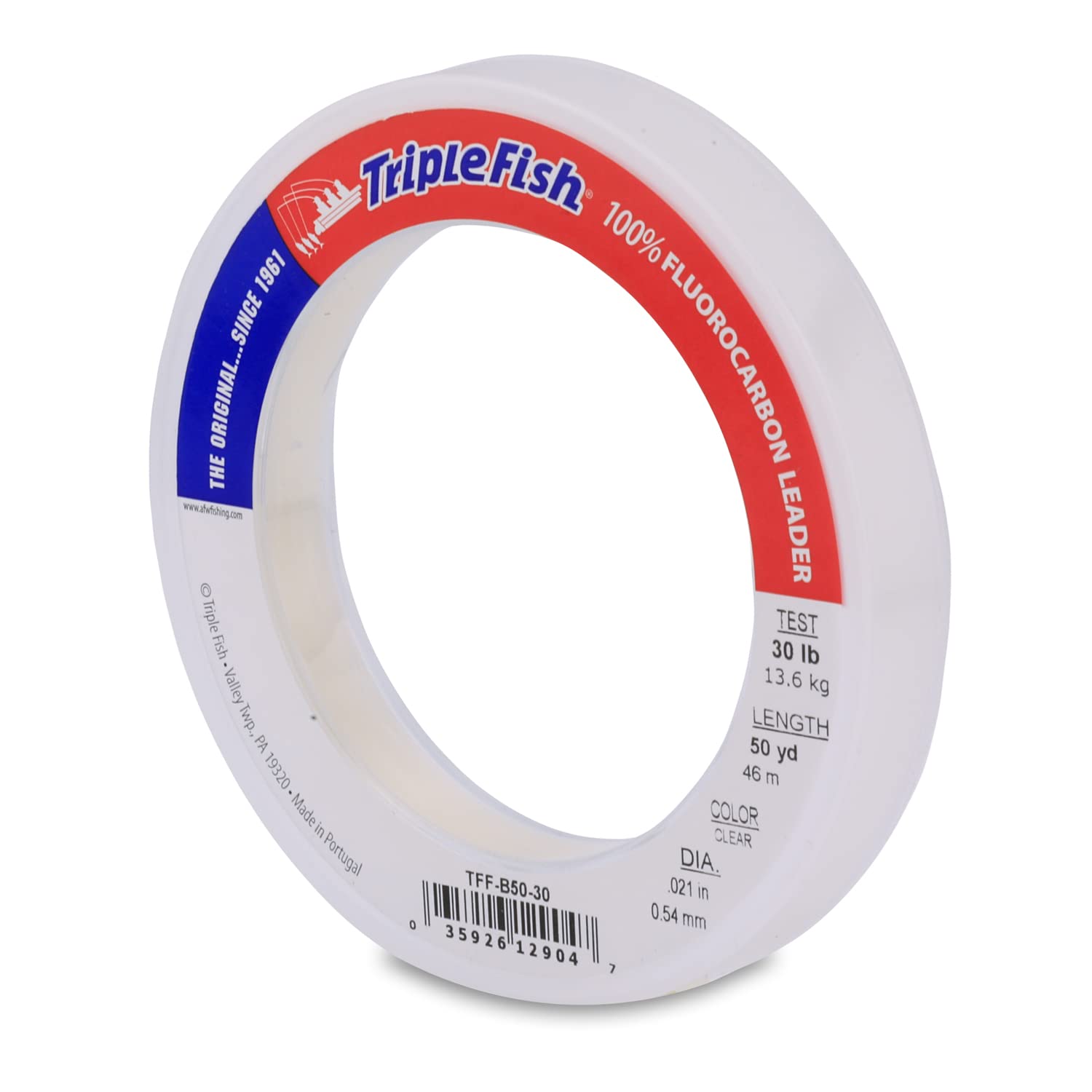 Triple Fish 30 LB Prueba de fluorocarbono líder sedal de Pesca