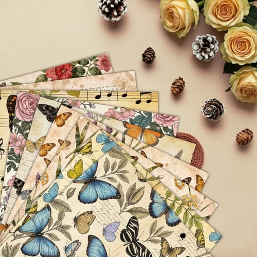Papier scrapbooking vintage double face 30x30 cm de qualité