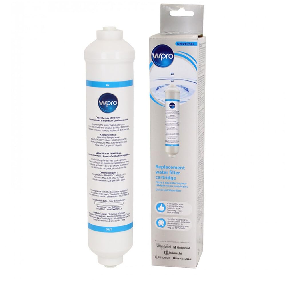 REPORSHOP - Filtro dell'acqua americano compatibile con Indesit, Hotpoint, Ariston C000114417