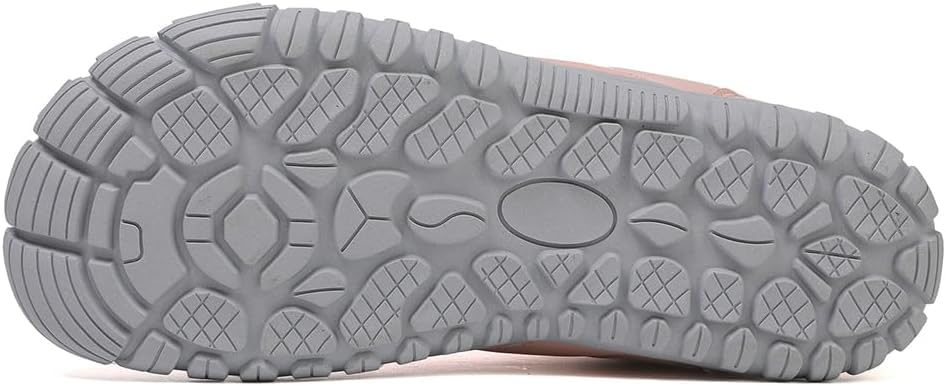 Image of Winter Footwear Barefoot Shoes Women Men Zero Drop Barefoot Hiking Boots Slip On Warm Waterproof Snow Boot Minimalist Wide Toe Ankle Booties Five Finger Hike Shoes Outdoor