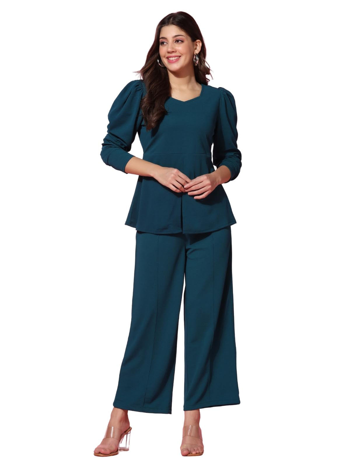 dhruvi trendz Rayon Co-Ord Set for Women | Co-Ord Set for Women Stylish | Festive Co-Ord Set for Women | Travel Co-Ord Set for Women | Full Sleeve Women's Co-Ord Set-picture-0