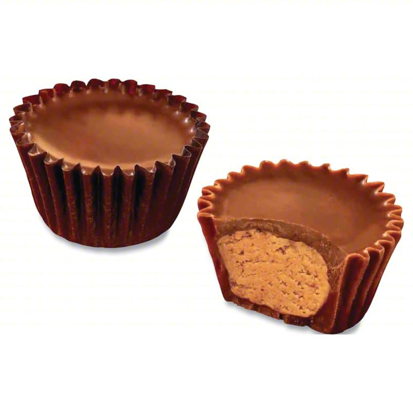 ReesesPeanut Butter Cups - 4 pounds Chocolate Pack - Recessed Peanut Butter Cups - Unwrapped PeanutButter Miniature Cups - 4 lbs Bulk Pack