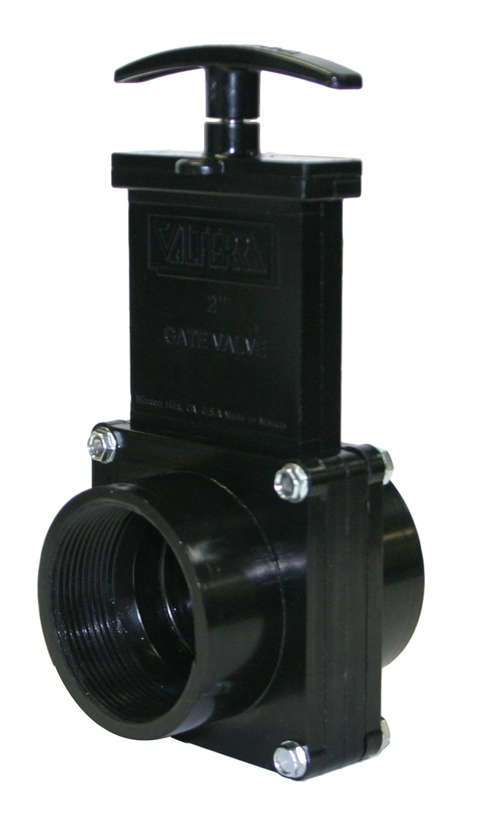 Valterra 7207 ABS Gate Valve, Black, 2" FPT