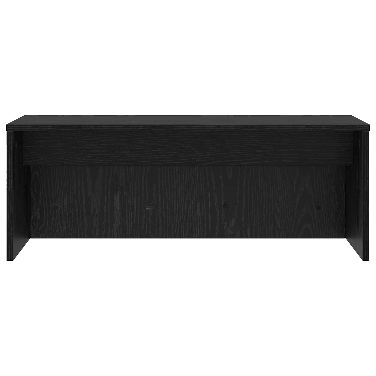 Stolik ścienny czarny o wyglądzie dębu, 80 x 45 x 30 cm, materiał drewnopochodny, oszczędność miejsca, biurko do domu, biura, gabinetu z nowoczesną, łatwą w pielęgnacji powierzchnią
