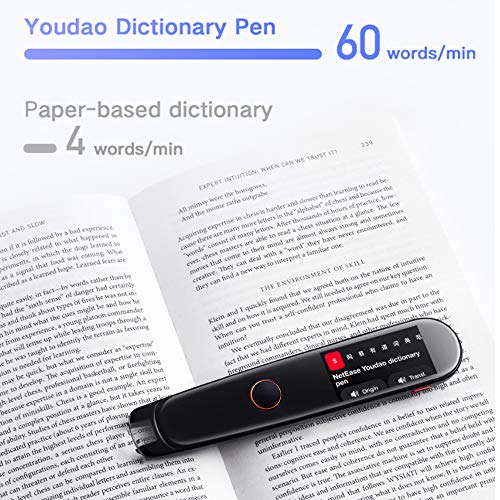 Youdao Language Translator Device, Multilingual Dictionary Pen 2 Pro (CN-EN/JP/KR) Portable Scanning Translator for Language Learners, Scanning Translation Reading Pen (Chinese Interface)