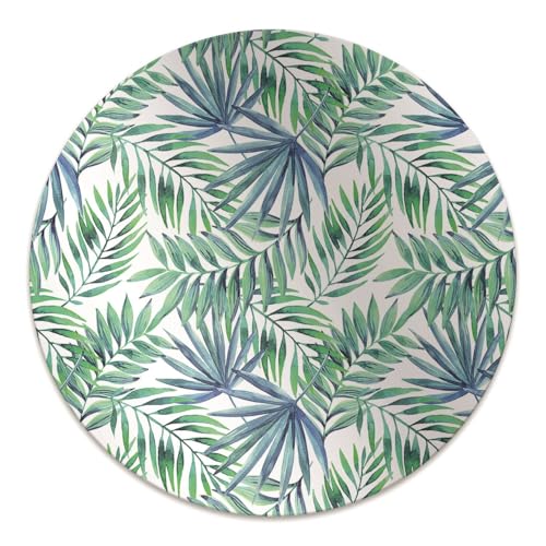Tapis de sol PVC imperméable rond ø100 cm protège-sol antidérapant bureau