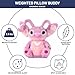 Jay Franco Weighted Disney Plush Pillow Buddy - 2.5 lbs Soft Plushie Stuffed Pillow, 15 Inches, Pink - Angel