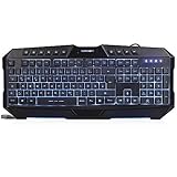 Gaming Tastatur, kabelgebunden, Schwarz Crown Micro CMKG-402 beleuchtete