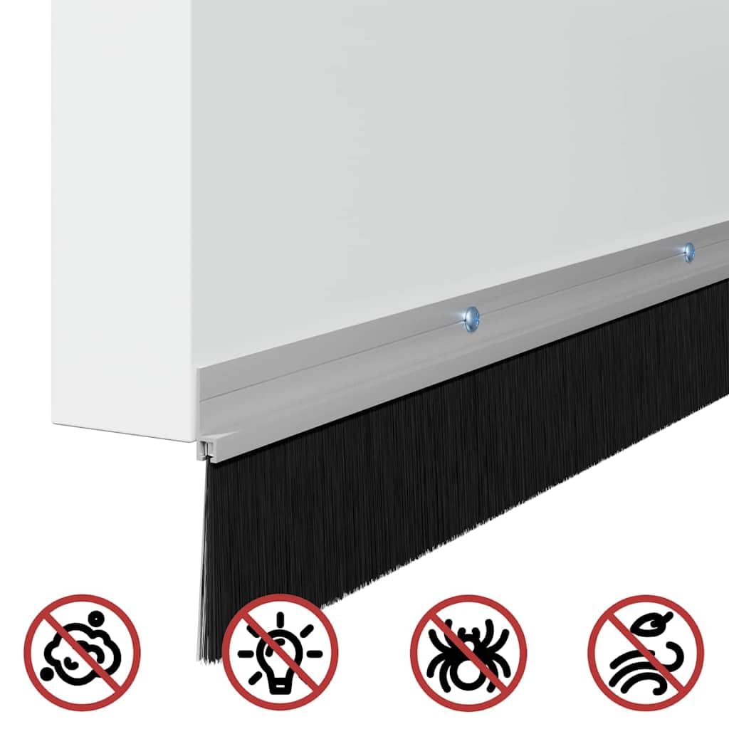 Nakładane uszczelki do drzwi, 12 sztuk, srebrne, 100 cm, stop aluminium, do drzwi pokojowych, mieszkania, montaż przed kurzem, przeciągami i owadami z funkcją pochłaniania dźwięku