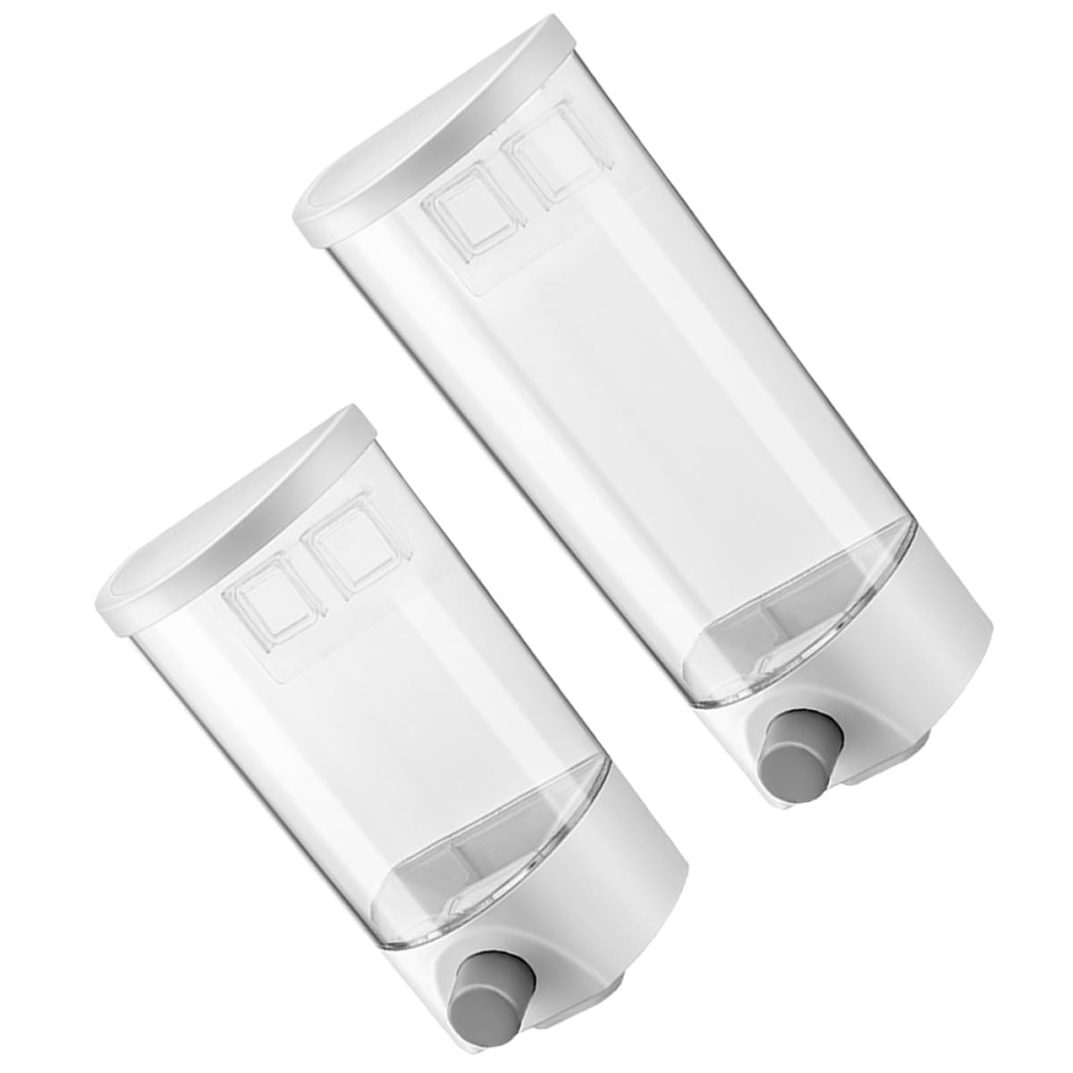 GALPADA 2 piezas Tarros de Almacenamiento Herméticos para Arroz y Legumbres Dispensador de Cereal Transparente y Resistente la Humedad Organizador de Alimentos para Cocina