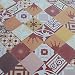 Produktbild 1 m² Zementfliesen Patchwork bunt rot gelb - Mix aus Ornamentfliesen