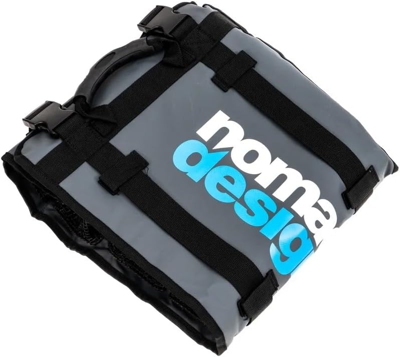 Nomad Design Lure Roll - Large Size with 10 Pockets Respectively, Portable Waterproof Tarpaulin Fish Lure Bag - Heavy Duty PVC Window, Mesh Cleaning & Drying Tabs