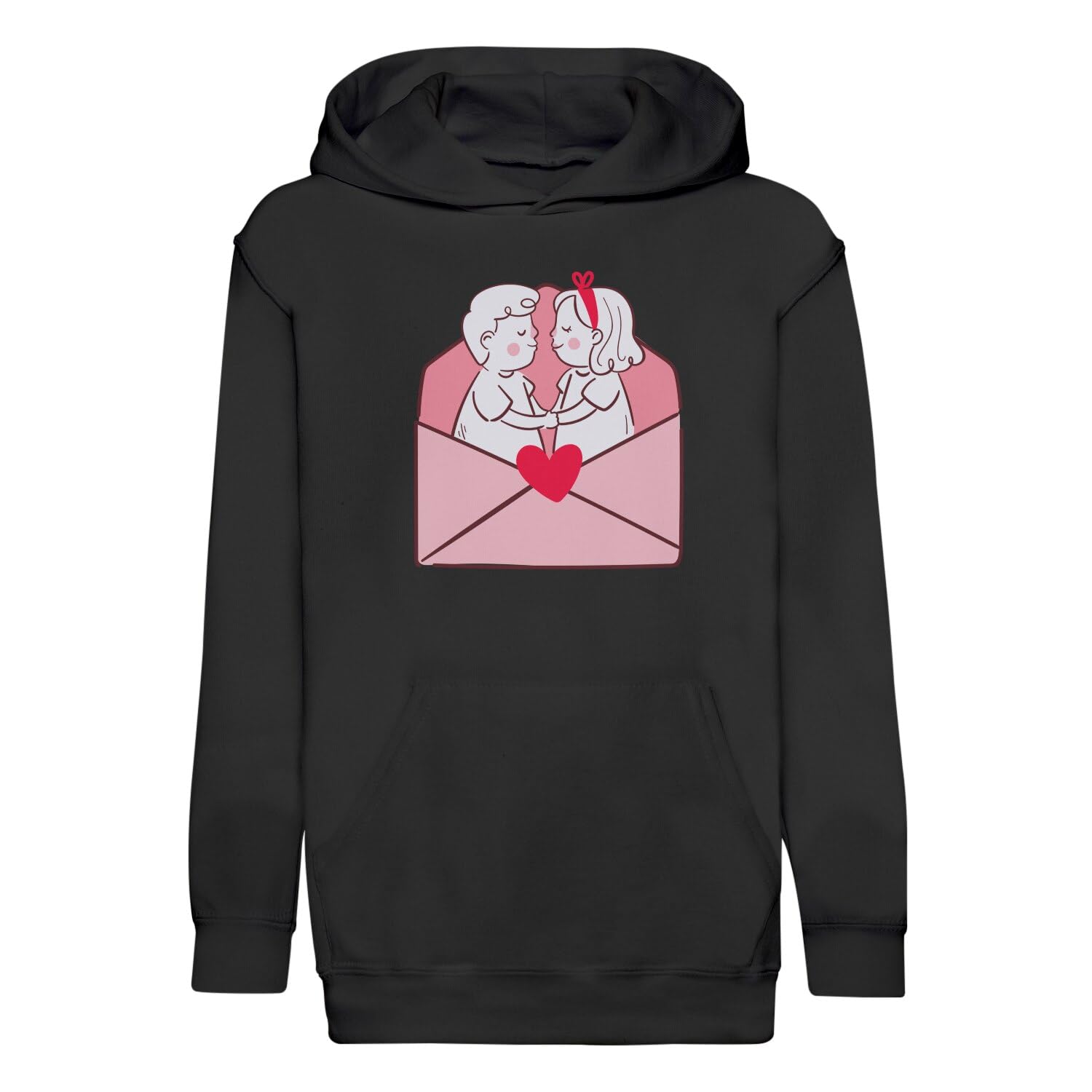Sweat à capuche enfant motif mignon pull premium Saint-Valentin vêtements chauds - 4