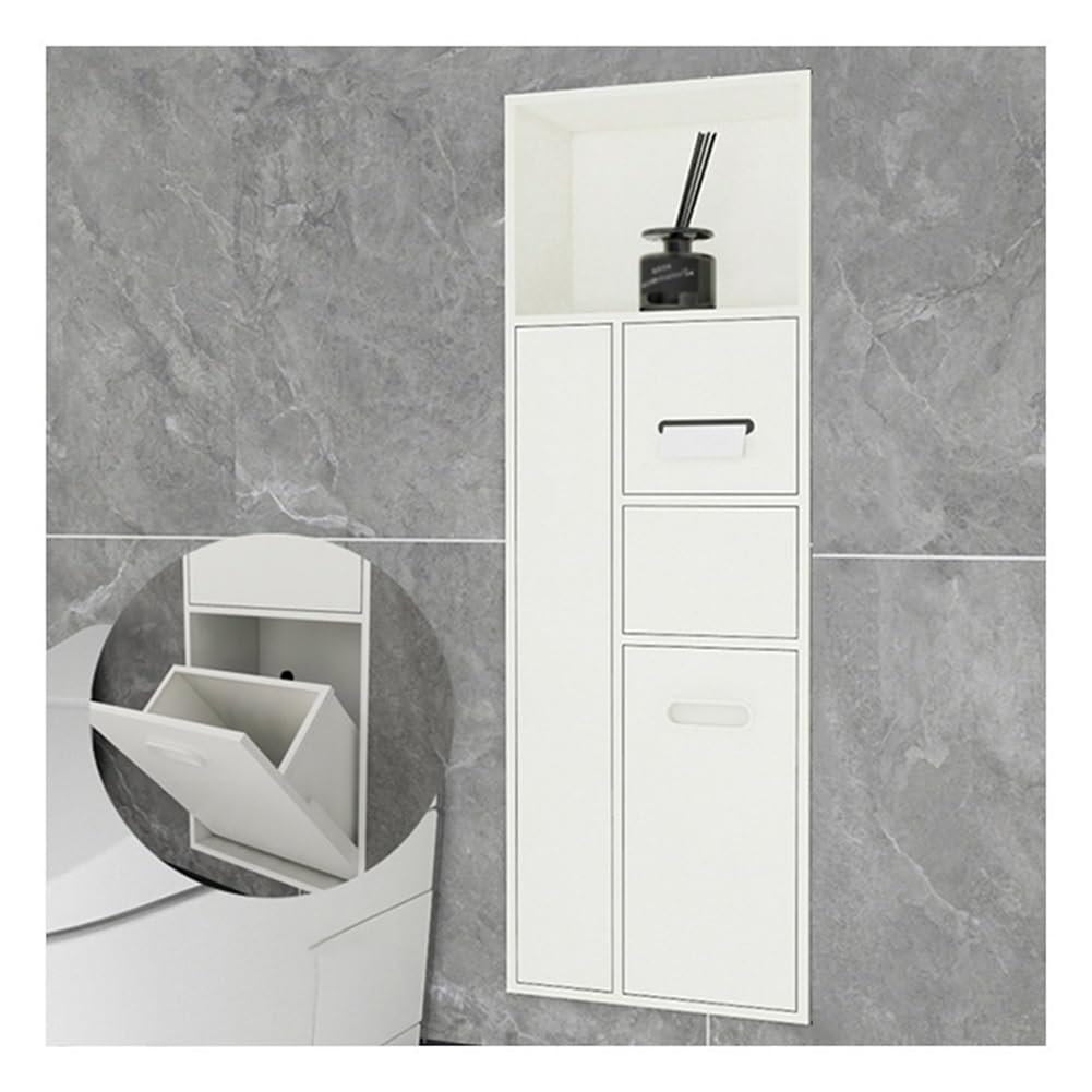 QUSYZD Stainless Steel Embedded Shower Niche Wall Insert for Bathroom Organization,Grey-50x30x14cm,White-86x30x14cm