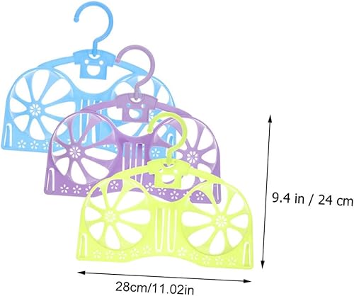 Miniatura 3 de 3 piezas de ropa interior colgador de sujetador para armario, traje de baño, correa para colgar sujetadores, perchas para ahorrar espacio, ropa