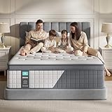 Queen Mattress 14 Inch, (2026 Upgraded) Luxury Hybrid Mattress in a Box, Medium Plush Memory Foam for Side & Back Sleepers, 7-Zone Pocket Springs, Cooling, Edge Support, Motion Isolation, CertiPUR-US
