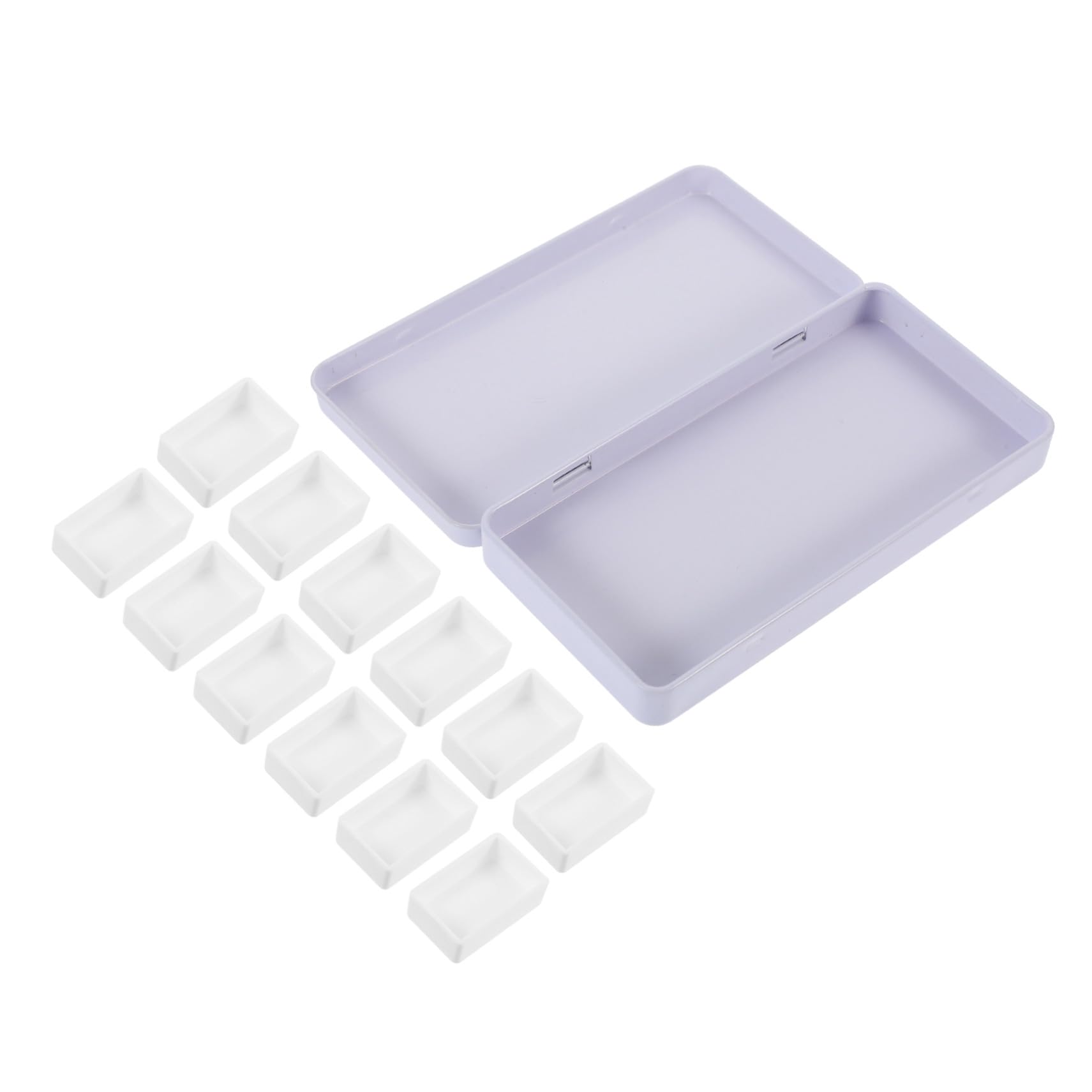 STOBOK 4juegos Estuche Portátil De Acuarelas Compartimentos Vacíos Caja De Pintura De Hojalata Para Artistas y Estudiantes Para Manualidades y