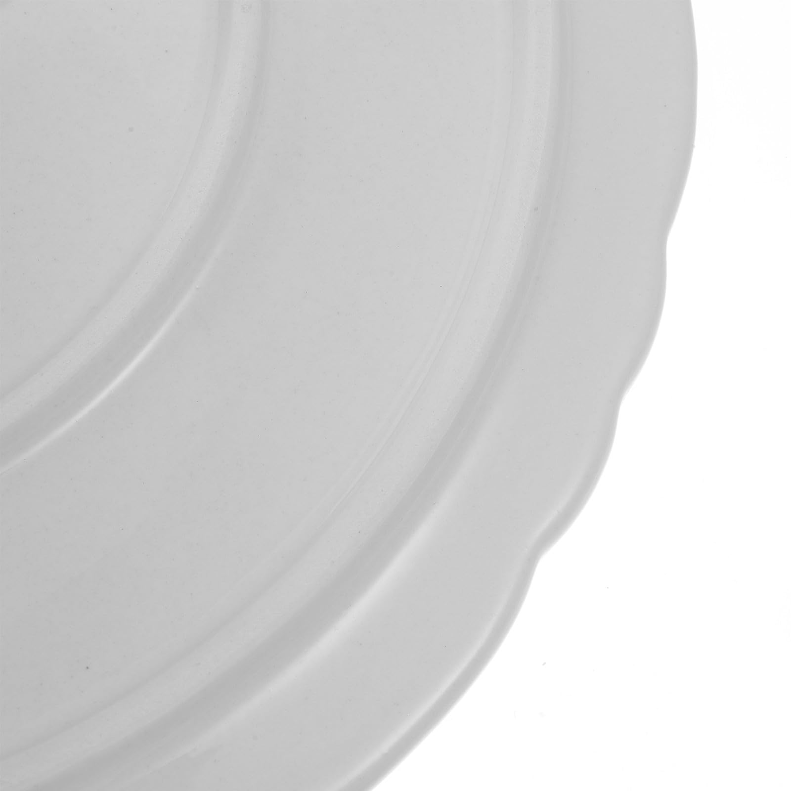 GALPADA Alzata per Torta in Ceramica Bianca 28cm, Elegante