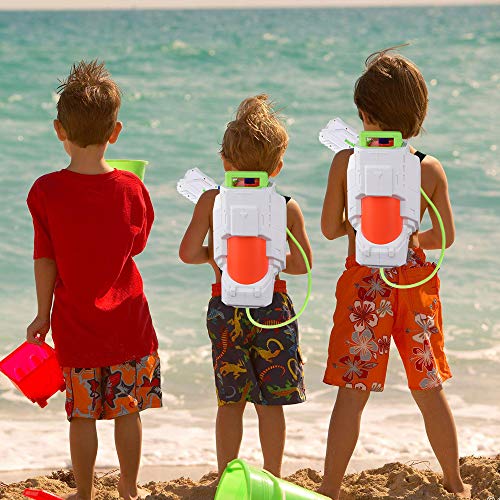 SNAEN Water Blaster with 2.5L High Capacity Backpack Tank Which has Adjustable Straps, Shooting for 30 feet, Space Weapon Toy for Summer Outdoor Activities Suitable for Boys and Girls 3 Years and Over - Thumbnail 7