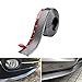 BoYeeBo Universal Auto Front Bumper Protector Selbstklebend Auto Splitter Body Spoiler Skirt Rubber Bumper Lip Trim Spoiler, 2,5 m (Kohlefaser-Schwarz) 250 x 5,5 cm (L x B)