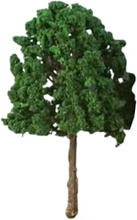 SM SunniMix 50x 9.5cm Model Trees Miniature Trees Realistic Train Scenery Architecture Trees for Scene DIY Projects Building Layout Props, Dark Green