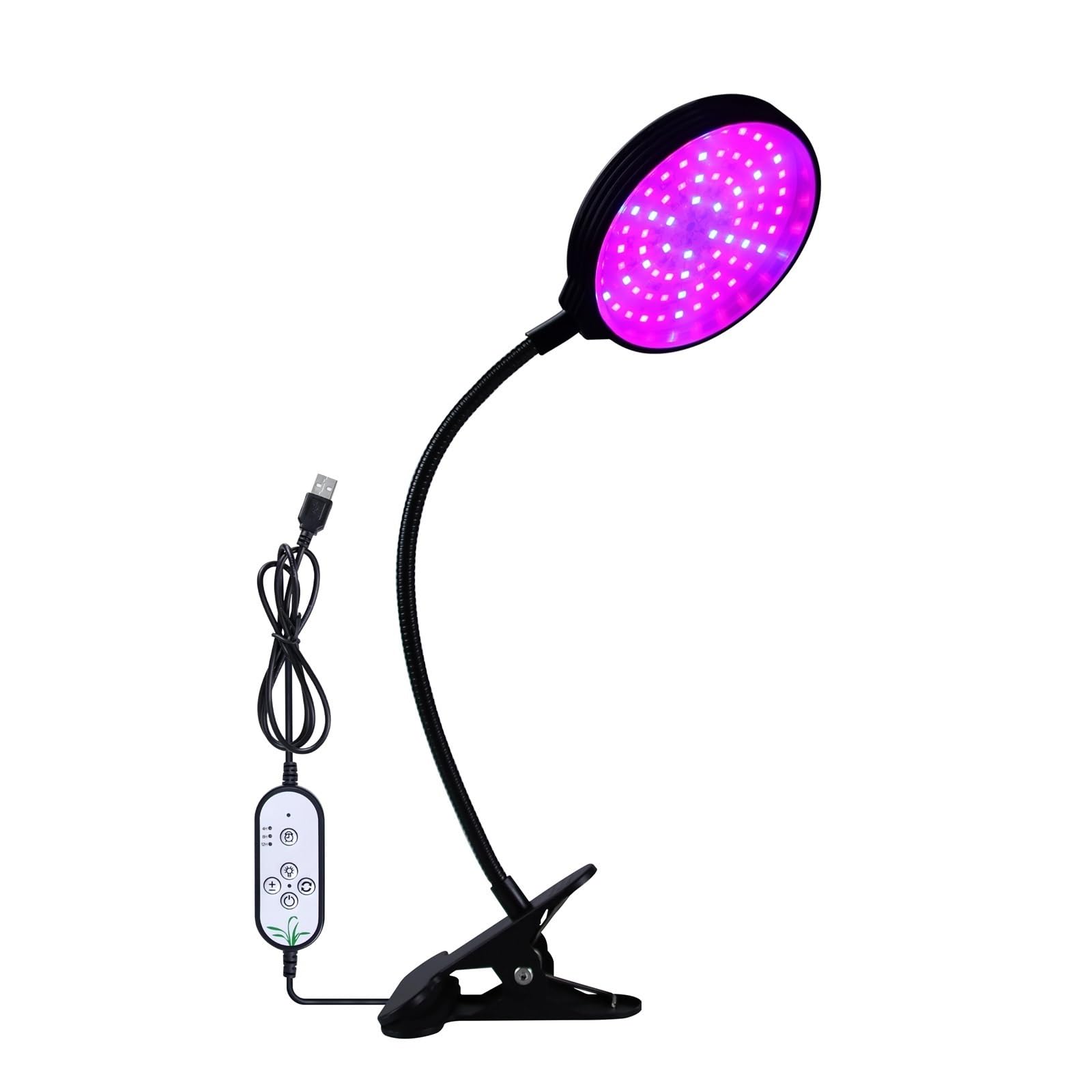 Lámpara de cultivo, Lámpara LED Phyto de espectro completo de 15 W de un solo cabezal, luz for cultivo de frutas y verduras, luz for cultivo de plantas de interior Sunshine(1 Red and blue light)