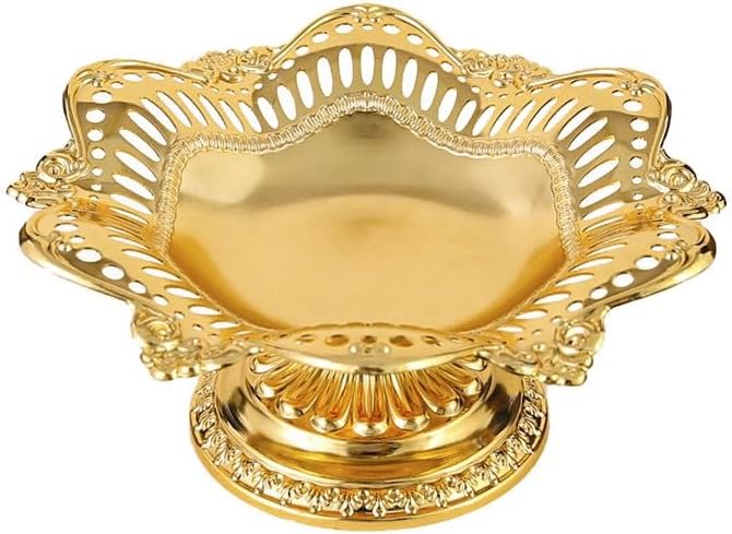 Metal Cake Plate Afternoon Tea Pastry Tray Small Fruit Platter for Snacks in The Living Room at Home