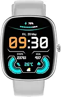 RelóGio Inteligente Tela Hd Touch 1.83", Ip67 à Prova D‘áGua, Bateria De 7-15 Dias, MemãRia Externa De 64 Mb, 8 Modos Esportivos, Chamadas Bluetooth, NotificaçõEs, Smartwatch Cinza