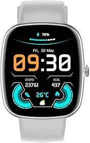RelóGio Inteligente Tela Hd Touch 1.83", Ip67 à Prova D‘áGua, Bateria De 7-15 Dias, MemãRia Externa De 64 Mb, 8 Modos Esportivos, Chamadas Bluetooth, NotificaçõEs, Smartwatch Cinza