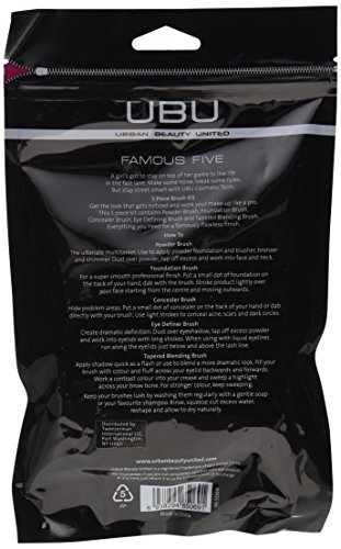 Urban Beauty United Famous Five 5 Piece Brush Kit By Urban Beauty United - 3