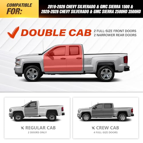 Estribos para Chevy Silverado y GMC Sierra 2019-2026 miniatura 2