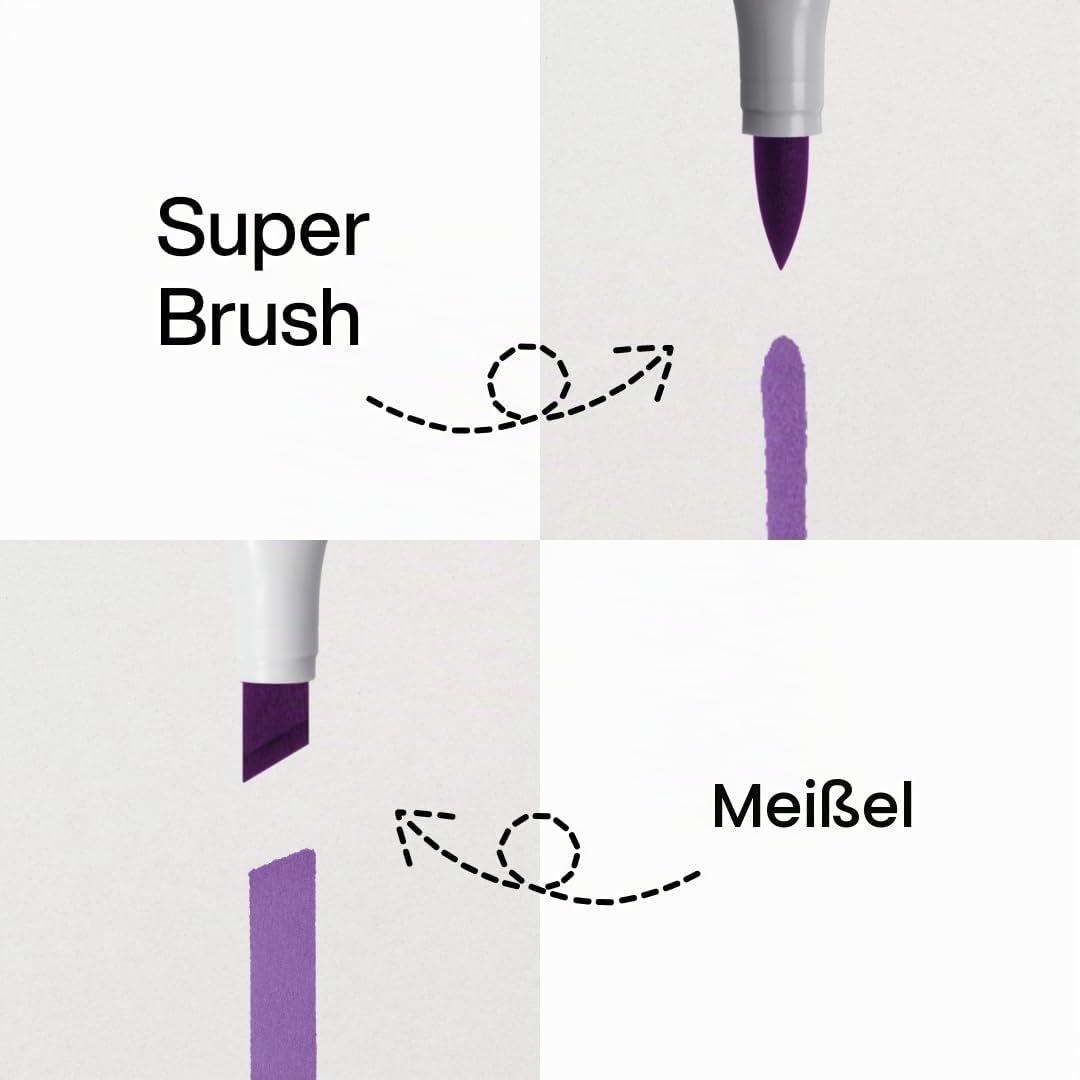 COPIC Sketch Set "Starter Set", 24er Set im Wallet, Twin Marker mit einer mittelbreiten und einer Brush-Spitze