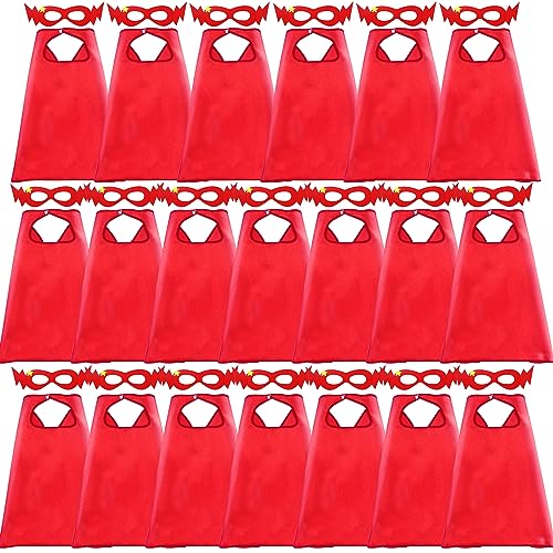 Image of D.Q.Z Superhero-Capes for Kids 20 Sets Children-Superhero Capes and Masks for Super Hero Toys Birthday Party Dress Up Costume