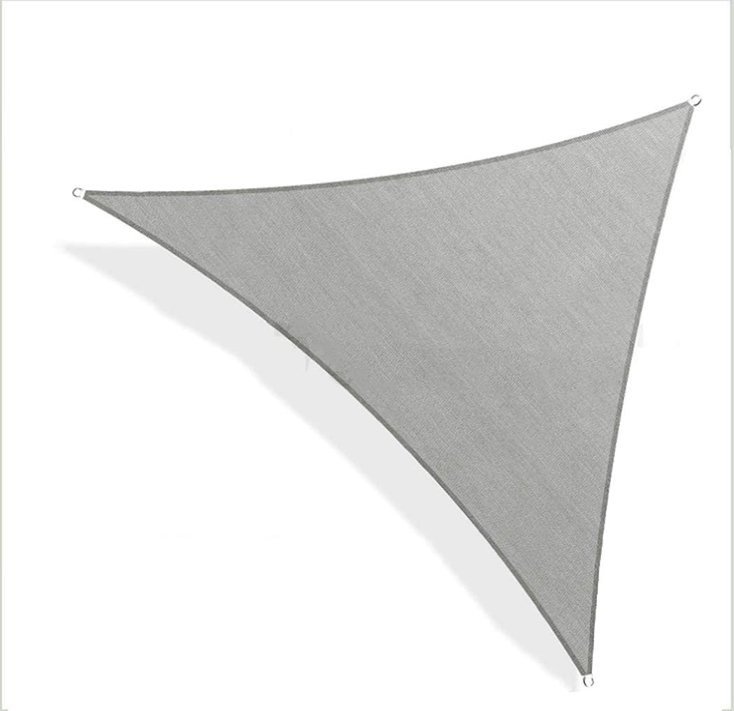Sun Shade Sail Beach Backyard Outdoor Shade Block UV Block Waterproof Canopy Oversized Triangle Shade Screen Oxford Cloth Awning,White,14.5'x14.5'x14.5'