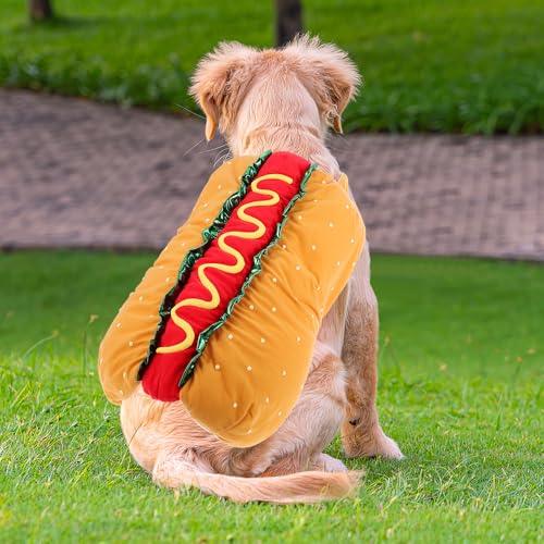 Disfraz para perro Hot Dog tamaño XL miniatura 4