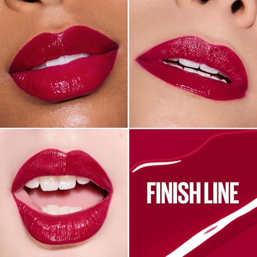 Image of Maybelline Super Stay Vinyl Ink High Shine Racing Liquid Lipstick, Finish | 4.2ml
