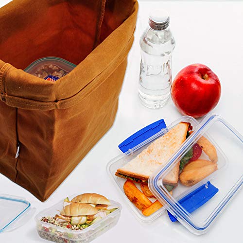 Czyy Waxed Canvas Lunch Bags Brown Paper Bag Styled thumb #6