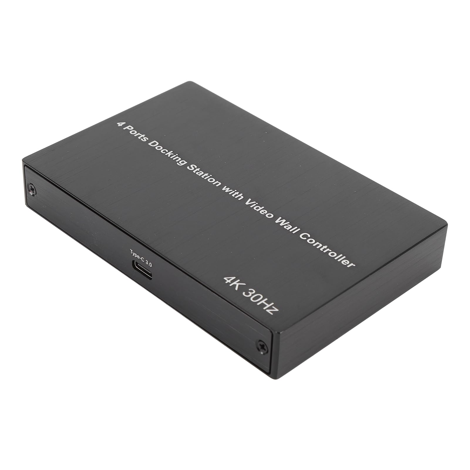 Ejoyous Adapter Interfejsu Multimedialnego USB 3.0 na HD 4-portowa Stacja Dokująca ze Stopu Aluminium 4K 30 Hz X2 1080P 60 Hz X2 do Wielozadaniowej Transmisji Strumieniowej w Biurze i Domowych