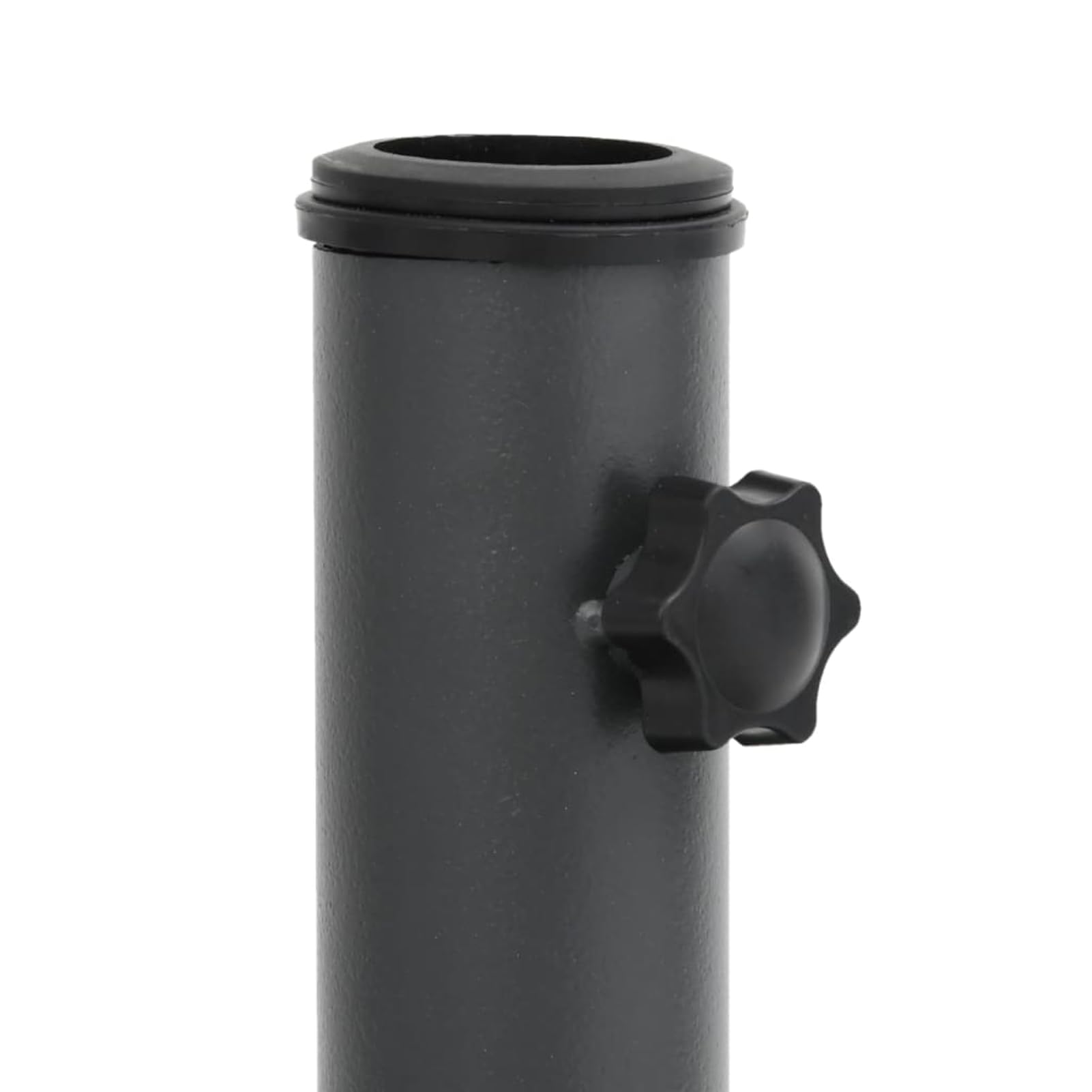 Gecheer Base per Ombrellone, Stabile e Regolabile con Manopola Doppia, 43x43x38 cm, Acciaio e Ferro, Adatta a Pali da 32/38/48 mm, per Esterno e Giardino