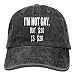 Produktbild AOHOT Herren Damen Baseball Caps,Hüte, Mützen, Classic Baseball Cap, I'm Not Gay But 20 is 20 Denim Baseball Caps Hat Adjustable Cotton Sport Strap Cap for Men Women