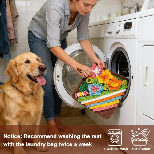 nestery 19.5" Large Snuffle Mat for Dogs - Dog Sniff Mat Blown by nestery - Used condition - Image 6