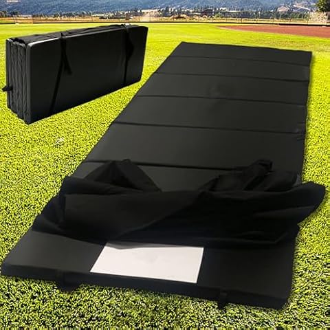 Doublehorse Baseball Sliding Mat, Convenient Transportation&Storage,Sliding Mat For Training, Softball Training Mat,Multiple Sites Available, Black Cover