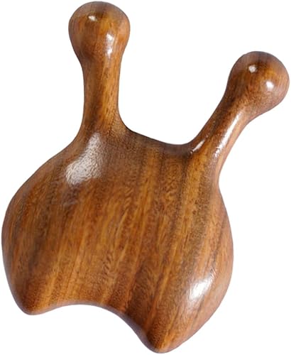 Miniatura 6 de Beaupretty Masajeador de ojos, herramienta facial Gua Sha, raspador de nariz de madera, masajeador de acupuntura facial, herramienta de masaje de